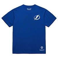 Men's Mitchell & Ness Blue Tampa Bay Lightning Core Penalty Box 3.0 T-Shirt