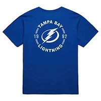 Men's Mitchell & Ness Blue Tampa Bay Lightning Core Penalty Box 3.0 T-Shirt