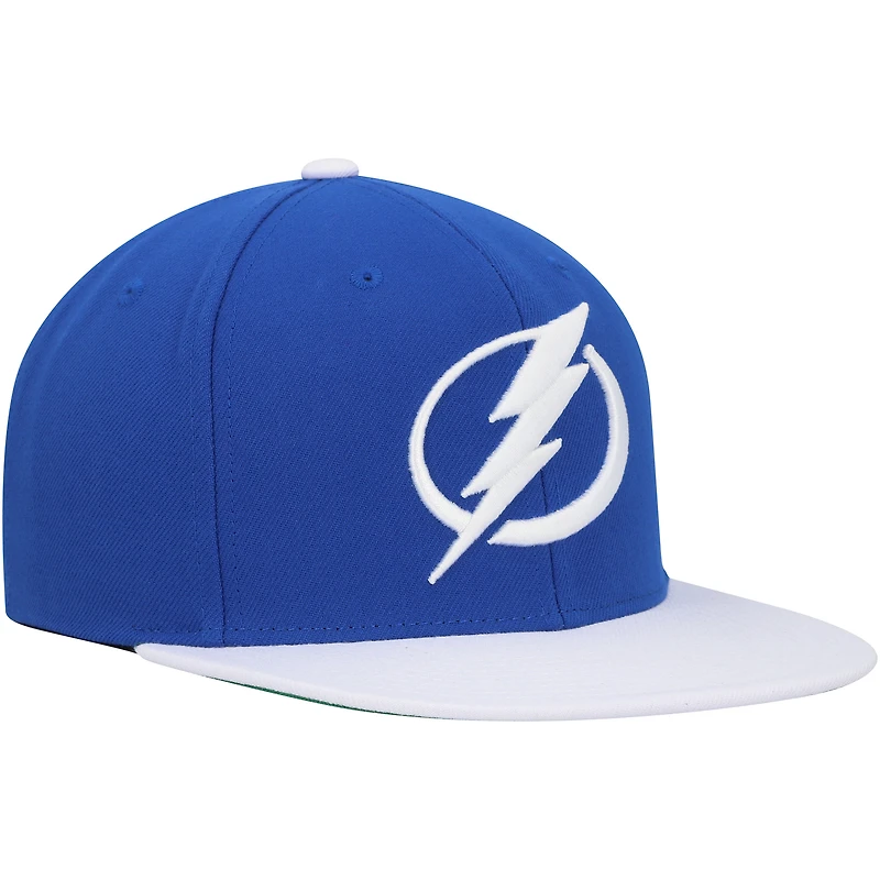 Casquette pour homme Mitchell & Ness Blue Tampa Bay Lightning Core Team Ground 2.0 Snapback