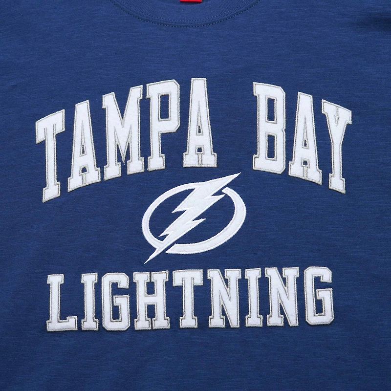 T-shirt flammé légendaire du Lightning de Tampa Bay Mitchell & Ness pour hommes, bleu