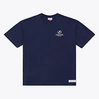 Men's Mitchell & Ness Navy Tampa Bay Lightning Core Essentials T-Shirt