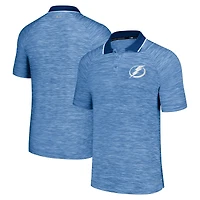 Polo raglan stratégique MSX by Michael Strahan pour hommes, bleu Tampa Bay Lightning