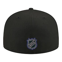 Men's New Era Black Tampa Bay Lightning Color Pop 59FIFTY Fitted Hat