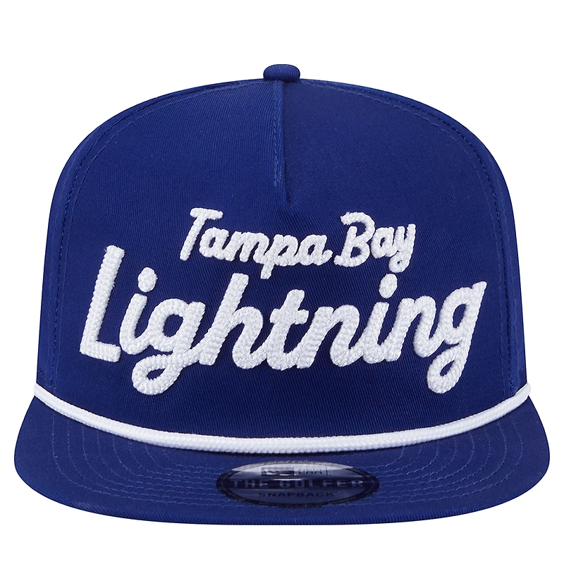 Casquette de golf ajustable New Era bleue Tampa Bay Lightning pour homme
