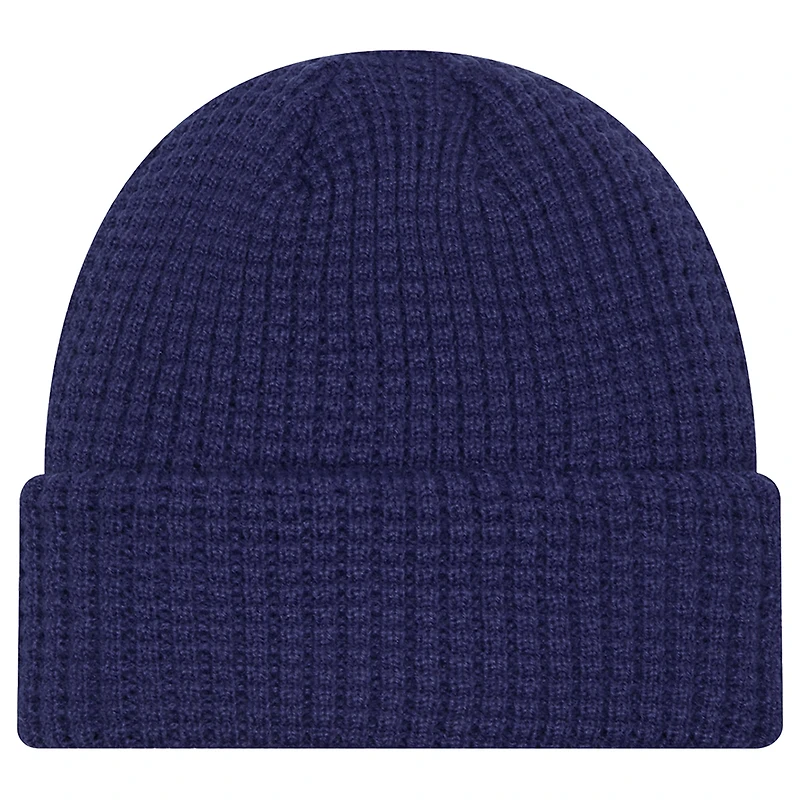 Bonnet à revers gaufré bleu New Era pour homme, aux couleurs du Lightning de Tampa Bay.
