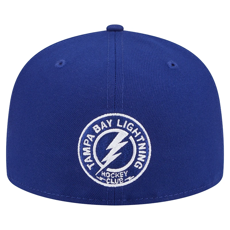 Casquette ajustée New Era 59FIFTY bleu marine Tampa Bay Lightning Deceptor pour homme
