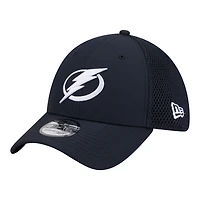 Men's New Era  Navy Tampa Bay Lightning Logo 39THIRTY Flex Hat