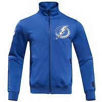 Veste de survêtement entièrement zippée en chenille classique Pro Standard du Lightning Tampa Bay pour hommes, bleue