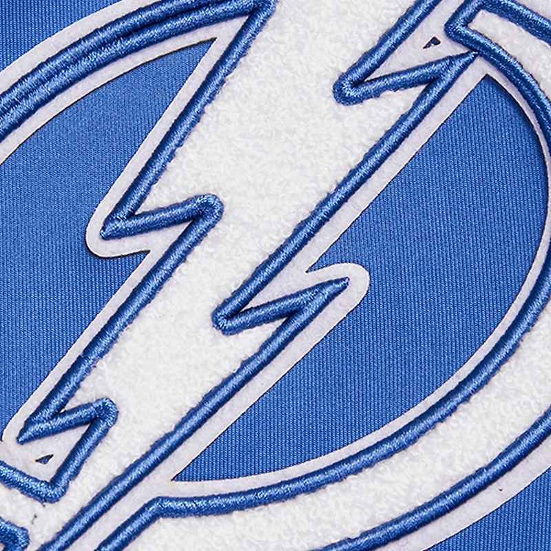 Veste de survêtement entièrement zippée en chenille classique Pro Standard du Lightning Tampa Bay pour hommes, bleue