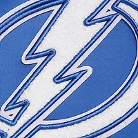 Veste de survêtement entièrement zippée en chenille classique Pro Standard du Lightning Tampa Bay pour hommes, bleue