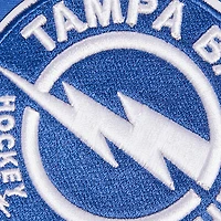 Veste de survêtement entièrement zippée en chenille classique Pro Standard du Lightning Tampa Bay pour hommes, bleue