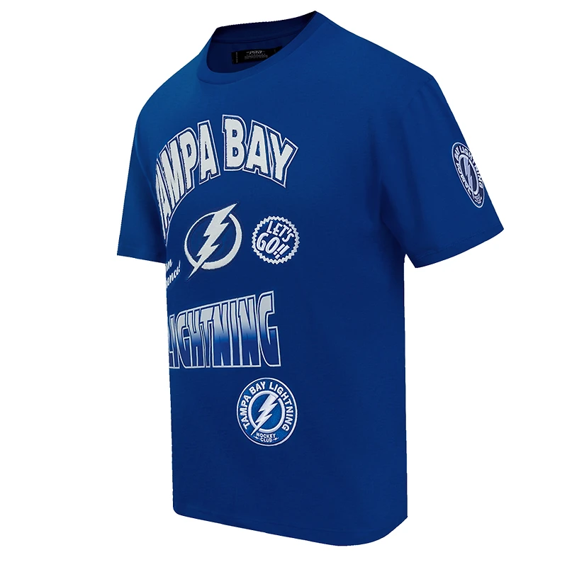 T-shirt Turn It Up Pro Standard bleu pour homme du Lightning de Tampa Bay