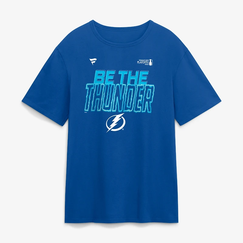 Men's Royal Tampa Bay Lightning 2026 Stanley Cup Playoffs Slogan T-Shirt