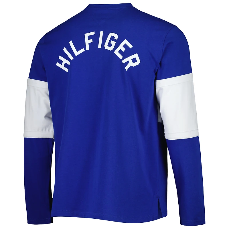 Haut à manches longues lacets Tommy Hilfiger Tampa Bay Lightning Walter bleu pour homme