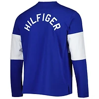 Haut à manches longues lacets Tommy Hilfiger Tampa Bay Lightning Walter bleu pour homme