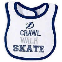 Ensemble pyjama et bavoir pour nouveau-né bébé WEAR by Erin Andrews Tampa Bay Lightning