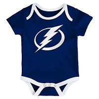 Ensemble de trois bodies pour nouveau-né Tampa Bay Lightning Loyal Buddies