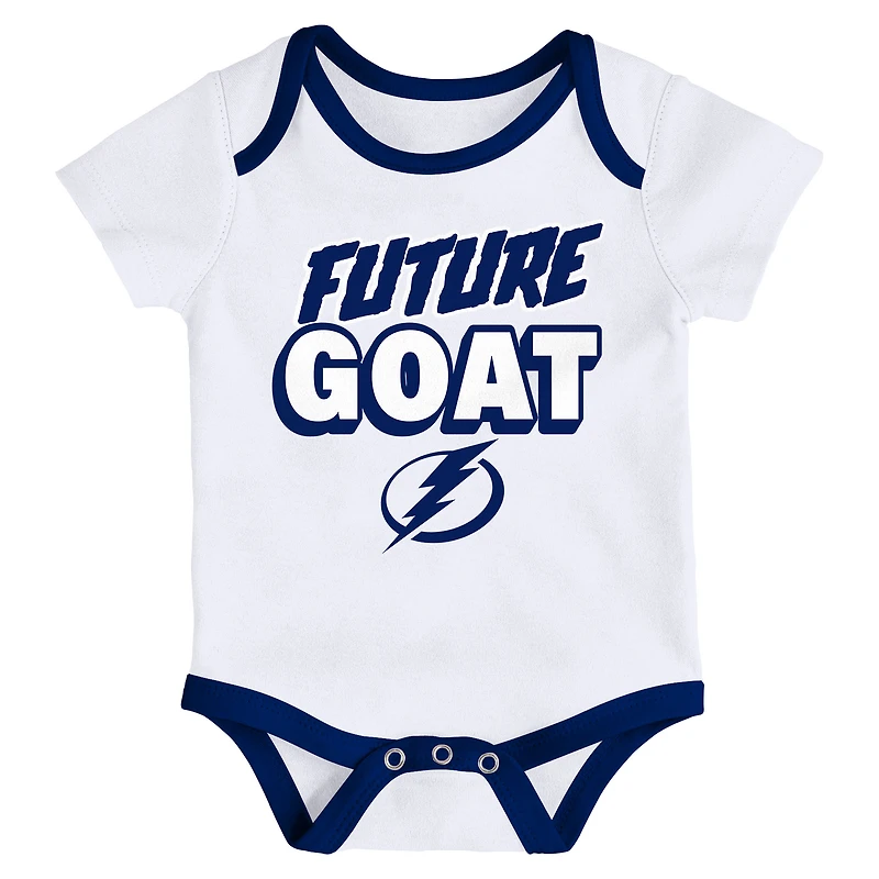 Ensemble de trois bodies pour nouveau-né Tampa Bay Lightning Loyal Buddies