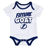 Ensemble de trois bodies pour nouveau-né Tampa Bay Lightning Loyal Buddies