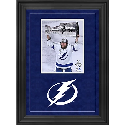Nikita Kucherov Tampa Bay Lightning Deluxe Framed Autographed 8" x 10" 2020 Stanley Cup Champions Raising Cup Photograph