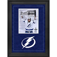 Nikita Kucherov Tampa Bay Lightning Deluxe Framed Autographed 8" x 10" 2020 Stanley Cup Champions Raising Cup Photograph