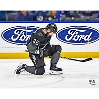 Nikita Kucherov Tampa Bay Lightning Unsigned Alternate Jersey Goal Celebration Photograph