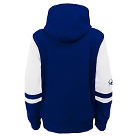 Sweat à capuche zippé bleu pour préscolaire Tampa Bay Lightning Face Off