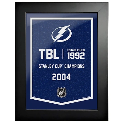 Tampa Bay Lightning - 12'' x 16'' Team Empire Framed Artwork