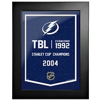 Tampa Bay Lightning - 12'' x 16'' Team Empire Framed Artwork