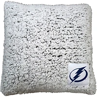 Oreiller sherpa givré 16 po x 16 po Tampa Bay Lightning