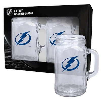 Tampa Bay Lightning 2-Pack 16oz. Mason Mug Set