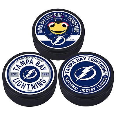 Lightning de Tampa Bay - Paquet de 3 rondelles