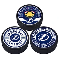 Lightning de Tampa Bay - Paquet de 3 rondelles