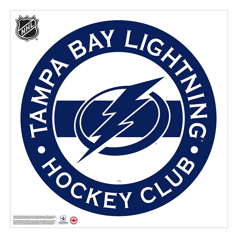 Tampa Bay Lightning - 36'' x 36'' Team Repositional Stripe Design Vinyl Wall Decal