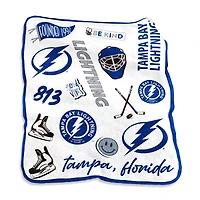 Couverture polaire en peluche Raschel Native 50'' x 60'' Tampa Bay Lightning