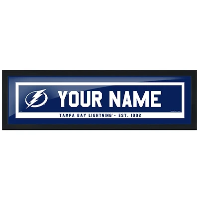 Tampa Bay Lightning - Cadre photo personnalisé 6'' x 22''