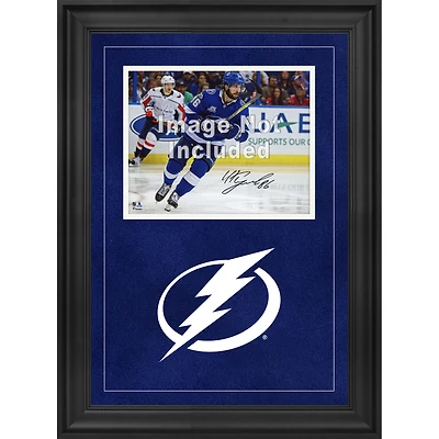 Cadre photo horizontal de luxe Tampa Bay Lightning 8'' x 10'' avec logo de l'équipe