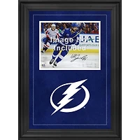 Cadre photo horizontal de luxe Tampa Bay Lightning 8'' x 10'' avec logo de l'équipe