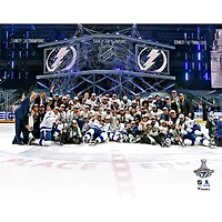 Tampa Bay Lightning Unsigned 2020 Stanley Cup Champions Team Celebration Photograph