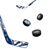 The Sports Vault Tampa Bay Lightning Mini bâton de hockey et rondelle en mousse, ensemble de huit pièces