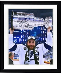 Victor Hedman Tampa Bay Lightning Autographed 16" x 20" 2020 Stanley Cup Champions Raising Cup Photograph