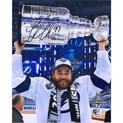 Victor Hedman Tampa Bay Lightning Autographed 8" x 10" 2020 Stanley Cup Champions Raising Cup Photograph