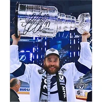 Victor Hedman Tampa Bay Lightning Autographed 8" x 10" 2020 Stanley Cup Champions Raising Cup Photograph