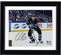 Victor Hedman Tampa Bay Lightning Autographed 8" x 10" Black Jersey Skating Photograph