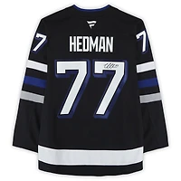 Victor Hedman Tampa Bay Lightning Autographed Black Alternate Fanatics Premium Jersey