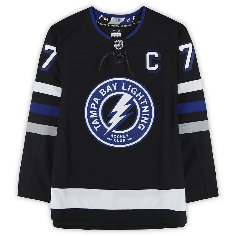 Victor Hedman Tampa Bay Lightning Autographed Black Alternate Fanatics Premium Jersey
