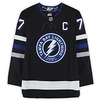 Victor Hedman Tampa Bay Lightning Autographed Black Alternate Fanatics Premium Jersey