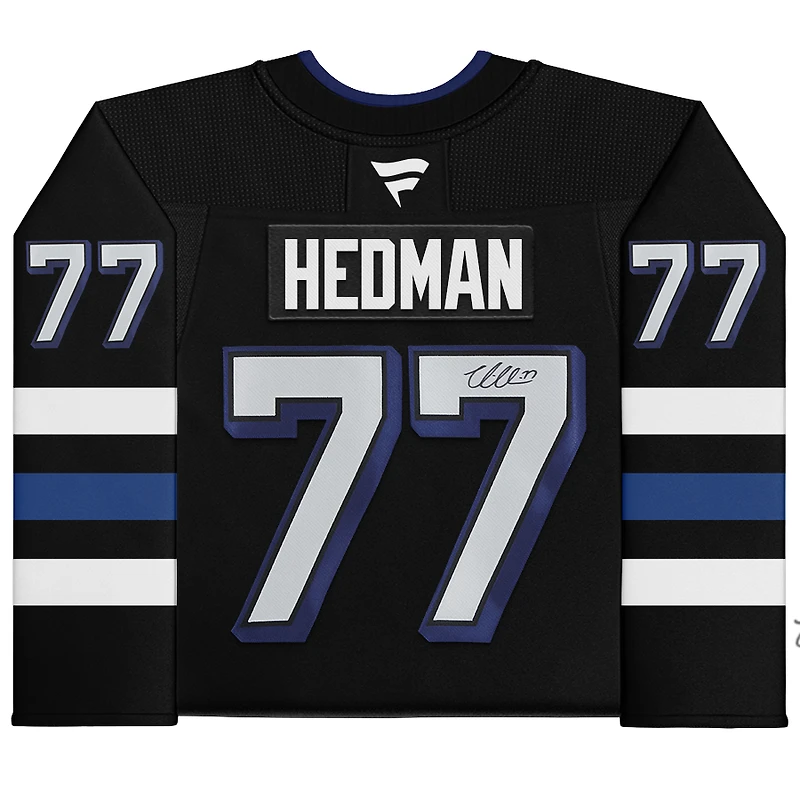 Victor Hedman Tampa Bay Lightning Autographed Black Alternate Fanatics Premium Jersey