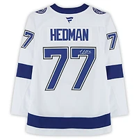 Maillot blanc autographié de Victor Hedman, Lightning de Tampa Bay, Fanatics Premium