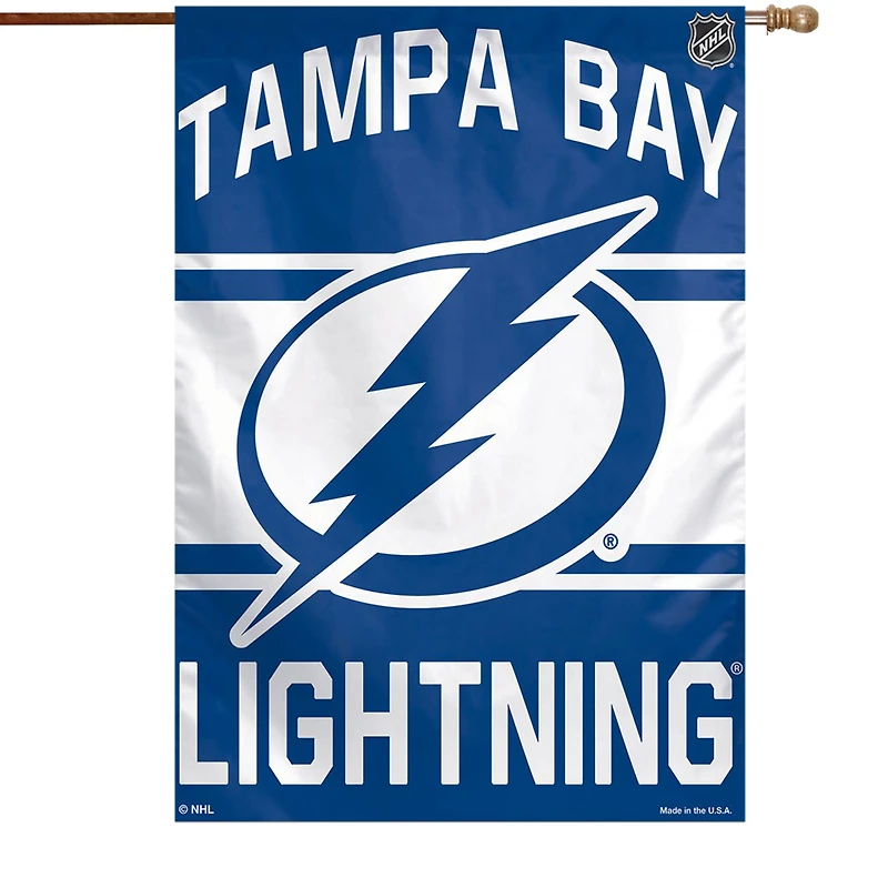 Bannière verticale simple face WinCraft Tampa Bay Lightning 28" x 40" avec logo principal